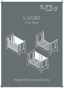 사용 설명서 Tutti Bambini Lucas 아기 침대
