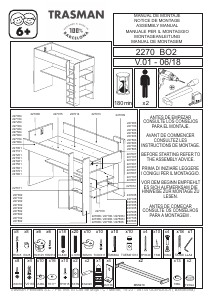 説明書 Trasman Tarragona ロフトベッド