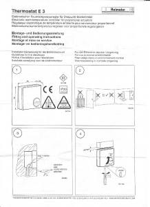 Manual Heimeier E3 Thermostat