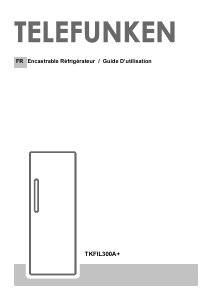 Mode d’emploi Telefunken TKFIL300A+ Réfrigérateur