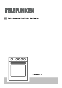 Mode d’emploi Telefunken TCIND66BL/2 Cuisinière