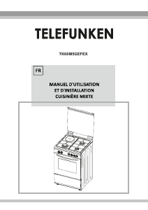 Mode d’emploi Telefunken TK66M5GEFEX Cuisinière