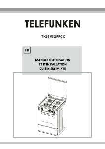 Mode d’emploi Telefunken TK66M5GFFCX Cuisinière