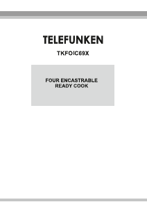 Mode d’emploi Telefunken TKFOIC69X Four