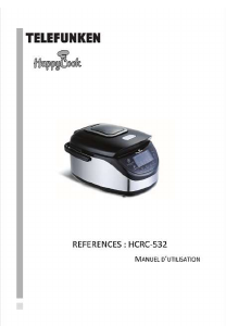 Mode d’emploi Telefunken HCRC-532 HappyCook Multicuiseur