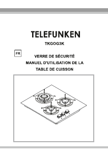 Mode d’emploi Telefunken TKGOG3K Table de cuisson