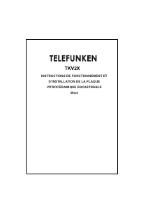 Mode d’emploi Telefunken TKV2X Table de cuisson