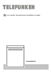 Mode d’emploi Telefunken TKLV1049FS Lave-vaisselle