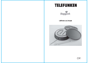 Manual Telefunken CR-1BL HappyCook Crepe Maker