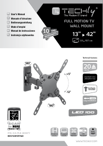 Manuale Techly ICA-PLB 400STY Supporto da parete