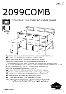 사용 설명서 Parisot 2099COMB Kurt 2층 침대