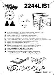 Hướng dẫn sử dụng Parisot 2244LIS1 Tam Tam Giường tầng