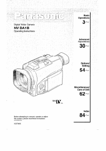 Manual Panasonic NV-DA1B Camcorder