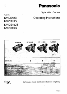 Manual Panasonic NV-DS12B Camcorder