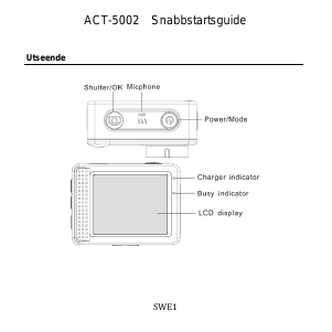 Bruksanvisning Denver ACT-5002 Actionkamera