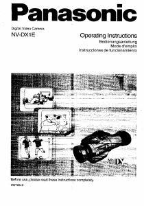 Manual Panasonic NV-DX1E Camcorder