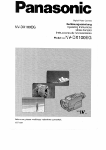 Handleiding Panasonic NV-DX100EG Camcorder