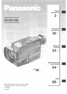 Handleiding Panasonic NV-DX110B Camcorder