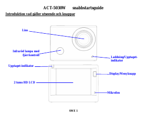 Bruksanvisning Denver ACT-5030W Actionkamera