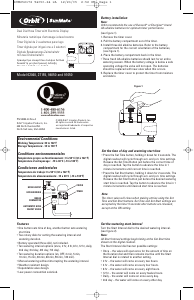 Manuale Orbit SunMate 62040 Centralina irrigazione