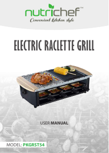 Manual Nutrichef PKGRST54 Raclette Grill