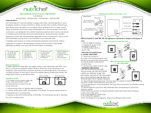 Handleiding Nutrichef PKTCEC28SL Koelbox