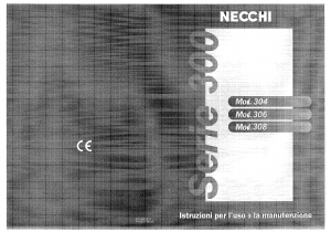 Manuale Necchi 304 Macchina per cucire