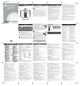 Manual de uso Motorola ME7258 Teléfono inalámbrico