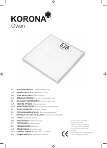 Manual de uso Korona 78880 Gwen Báscula