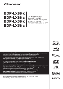 Manual de uso Pioneer BDP-LX88-S Reproductor de blu-ray