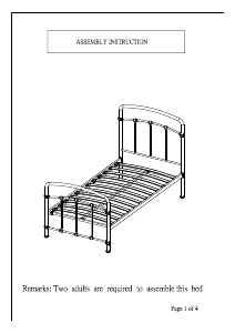 Handleiding Flintshire Mostyn Bedframe