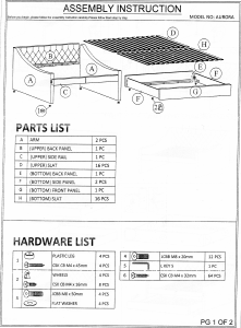 Manual Flair Furnishings Aurora Sofá-cama