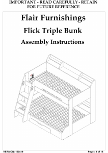 Manual de uso Flair Furnishings Flick Triple Estructura de litera