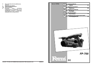 Manual de uso FERM PPM1003 Cepillo