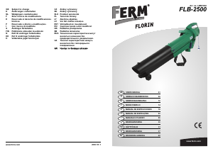 Bruksanvisning FERM LBM1008 Lövblåsare