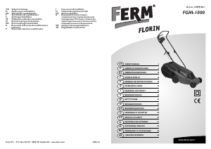 Mode d’emploi FERM LMM1001 Tondeuse à gazon