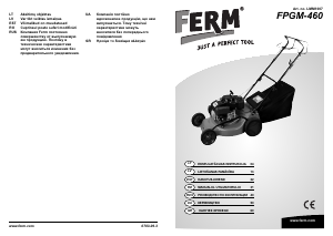 Rokasgrāmata FERM LMM1007 Zāles pļāvējs