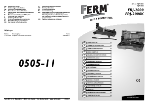 Εγχειρίδιο FERM TJM1001 Γρύλος