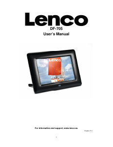 Manual Lenco DF-705 Digital Photo Frame