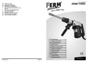 Manual FERM HDM1016 Martelo de percussão