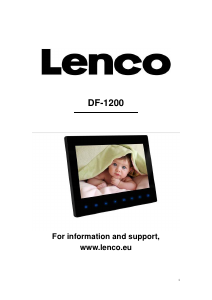 Manual Lenco DF-1200 Digital Photo Frame