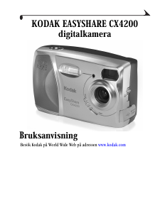 Bruksanvisning Kodak EasyShare CX4200 Digitalkamera