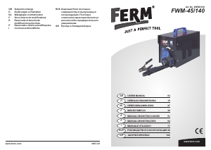 Руководство FERM WEM1039 Сварочный аппарат