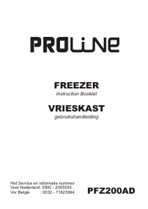 Manual Proline PFZ200AD Freezer