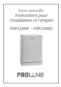 Mode d’emploi Proline FDP 1249 SL Lave-vaisselle