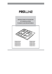 Mode d’emploi Proline PGH461SS-N Table de cuisson