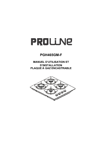 Mode d’emploi Proline PGH465GM-F Table de cuisson
