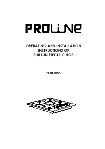 Manual Proline PEH460SS Hob