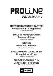 Mode d’emploi Proline FRI2400PW-1 Réfrigérateur