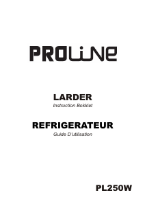 Mode d’emploi Proline PL250W Réfrigérateur